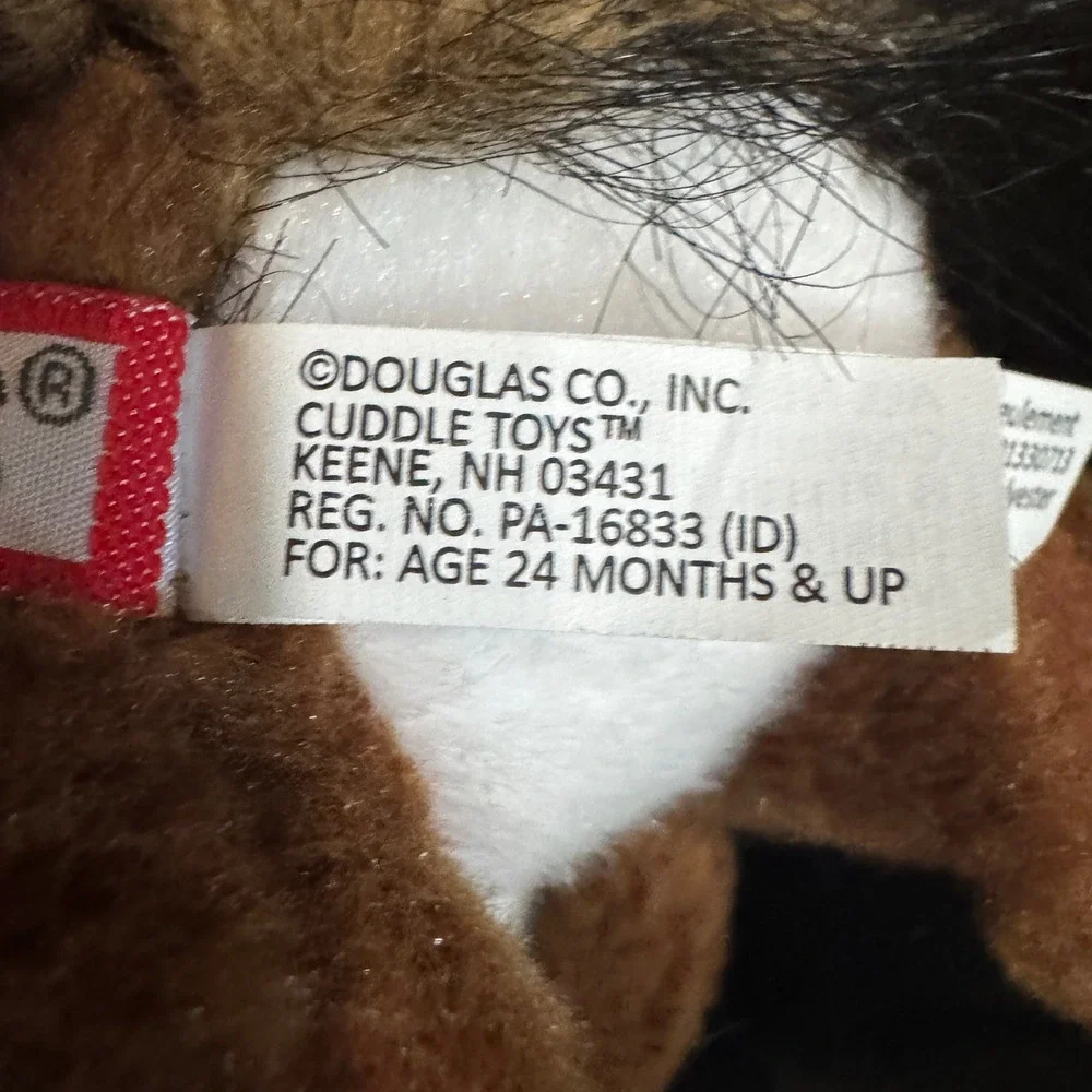 Douglas Cuddle Toys Brown Squirrel Plush Stuffed Animal Bushy Tail 6 Inch